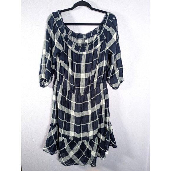 NWT New York & Co Womens Off Shoulder Peasant Boho Witchy Dress XL - Picture 1 of 4